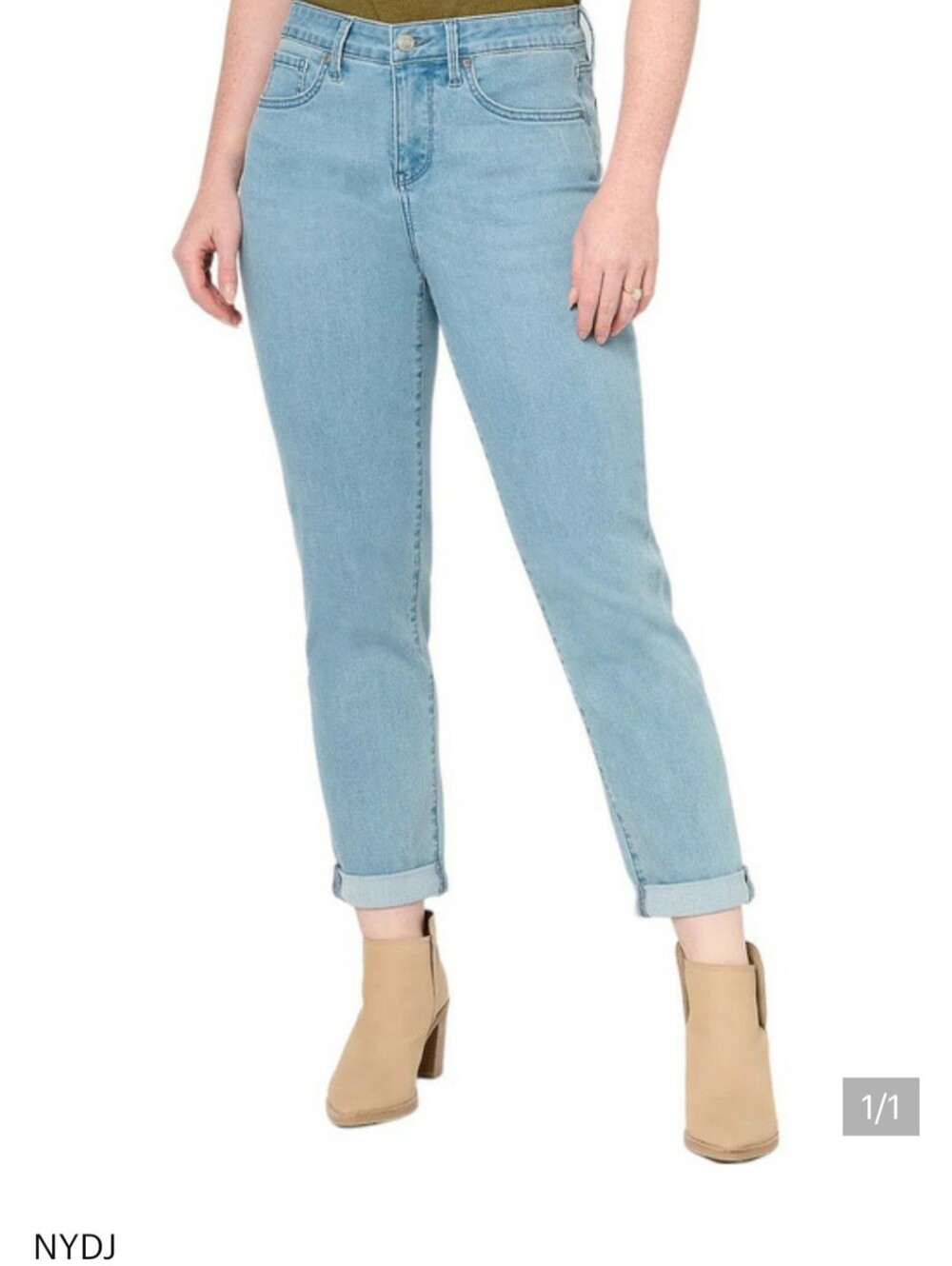 NYDJ Margot Girlfriend Lightwash Jeans Women's Plus Size 20W